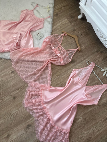 Büyük Beden Pembe Çeyiz Seti