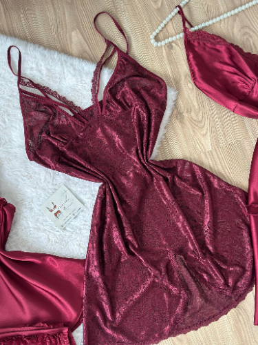 Büyük Beden Jakarlı Gecelik