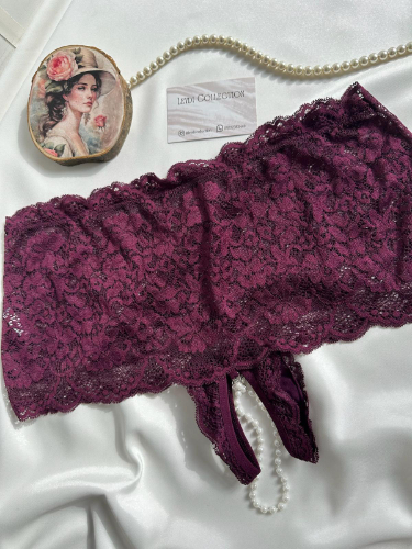 Büyük Beden Özel Bölgesi İncili Külot