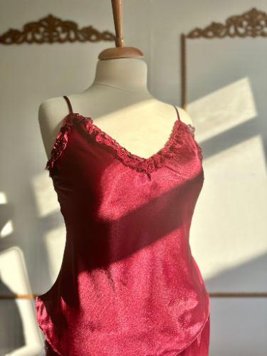 Büyük Beden Bordo Şortlu Takım