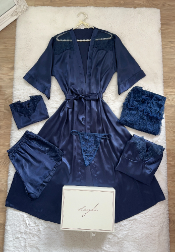 Alina Lacivert Set – Elegant Mood