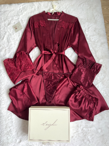 Bordo Valeria Çeyiz Seti • Elegant Mood